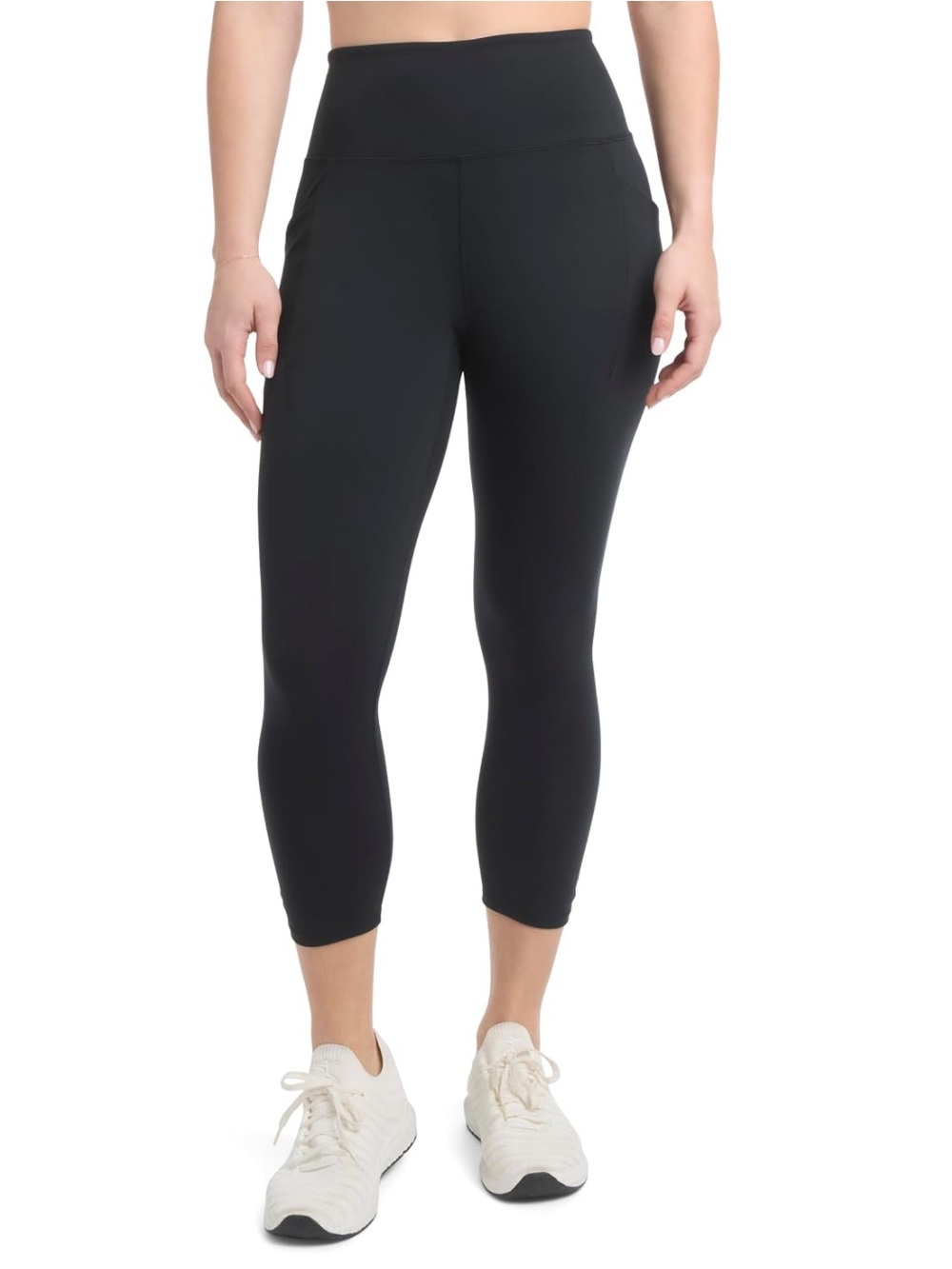 Danskin Ruched Hem Crop/Capri High-Rise Waistband Leggings W/Pocket ⭕️ Sz XS NWT